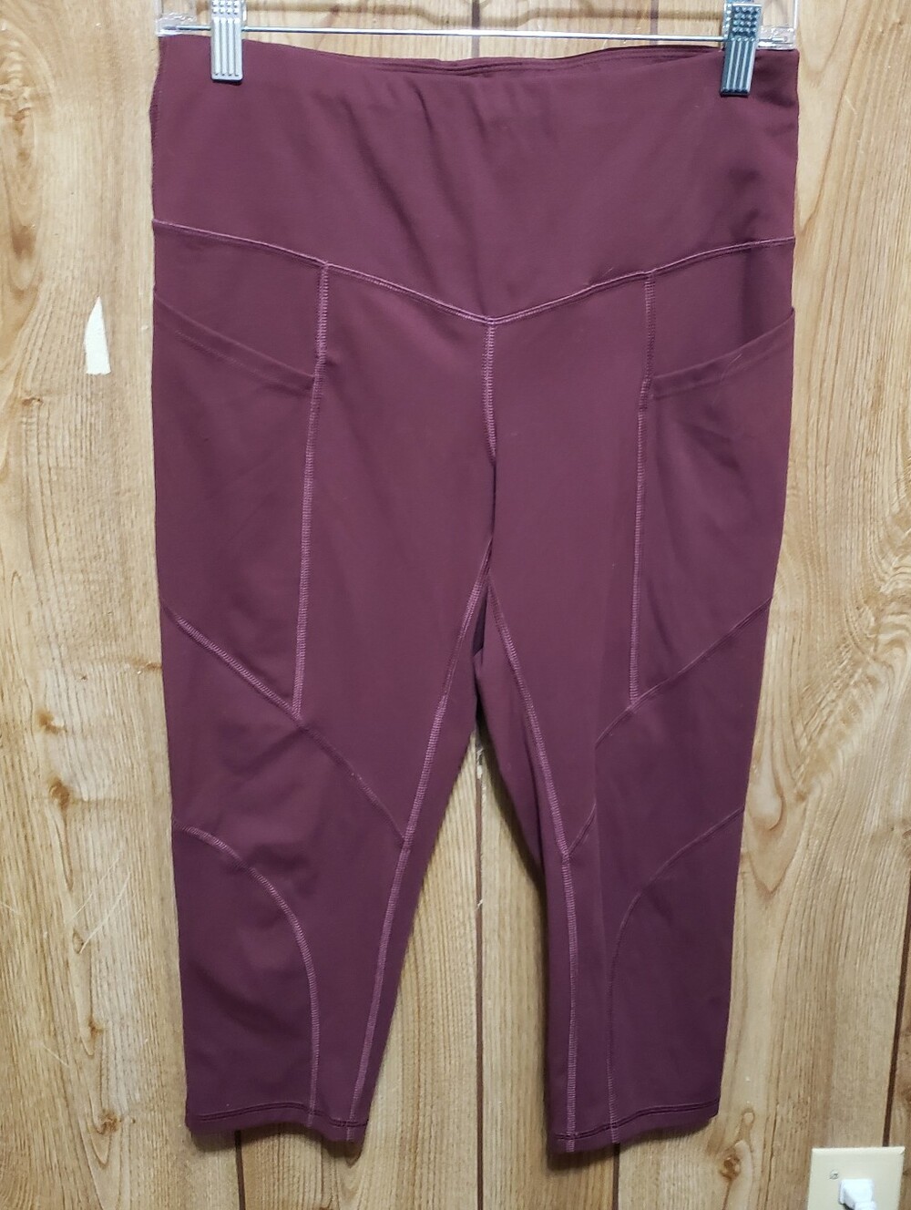 High Waist Pocket Capri Leggings Sm Yoga Pants Sustainable Activewear Comfort